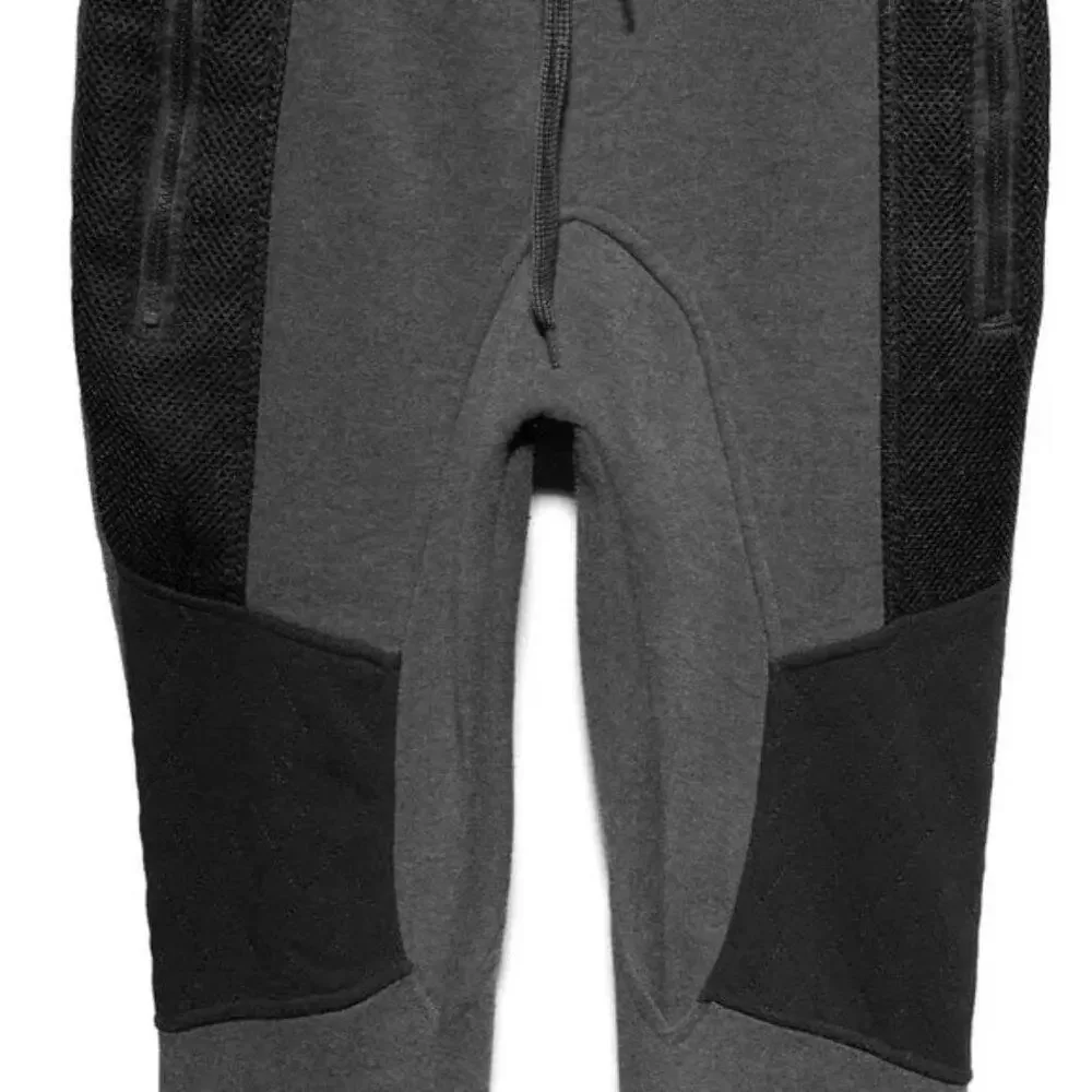 True Rock Mens Black‎ and Grey Netting Joggers Size S